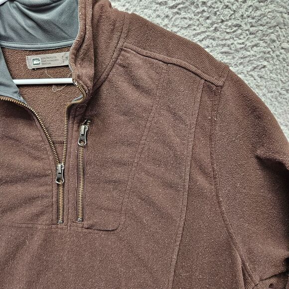 REI Co-op Sweater Mens Size XL Brown Fleece 1/4 Zip Pullover - Picture 3 of 10